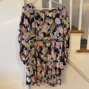 Yumi Kim Black Floral Dress